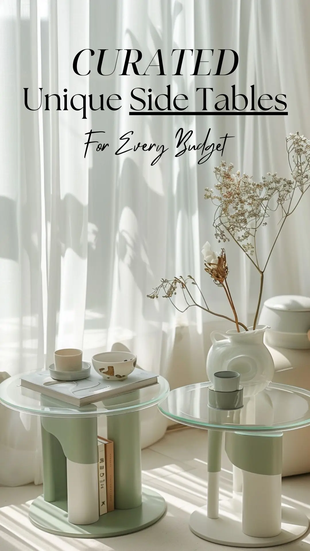 curated unique side tables for every budget